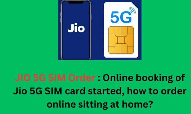 JIO 5G SIM Order