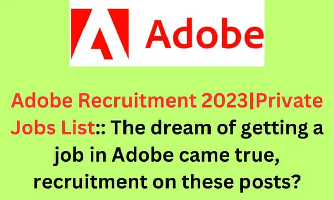 Adobe Recruitment 2023